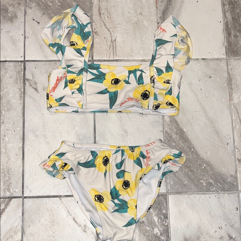 Jessica Simpson Kids Swim Bikini - Yellow Floral